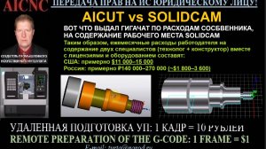 AICUT vs SOLIDCAM