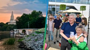 Собянин открыл новую набережную Москвы-реки в музее-заповеднике «Коломенское»