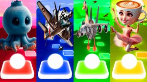 БЛУБЕРРИ ОКТОПУСИНИ 🆚 БОМБАРДИРО КРОКОДИЛО 🆚 БОМБОМБИНИ ГУСИ 🆚 БАЛЕРИНА КАПУЧИНО | Tiles Hop №110