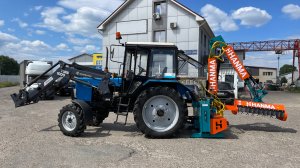 Покос кустарника косилкой манипуляторной HANMA