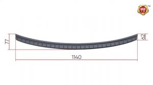 Накладка на задний бампер Hyundai Santa Fe (russ-artel.ru)