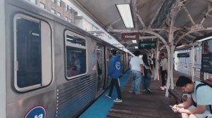 🇺🇸 Чикаго - поездка на поезде от центра города до Юнайтед-центра в обычный четверг (2025)