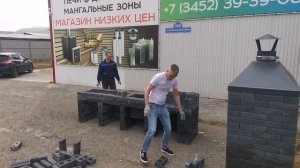 Сборка мангальной зоны из кирпича своими руками (быстро)
