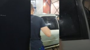 подготовка и занос плёнки, боковое стекло ,рено логан ,плёнка Spectrol 85%