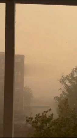 🌧️Апокалипсис надвигается на Москву — сильнейший ливень с песком уже обрушились на Реутов🌧️