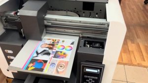 УФ принтер FS-3050uv с печатающей головкой Epson XP600 печать на пленке белым и цветом за проход