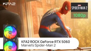 Тест видеокарты KFA2 ROCK GeForce RTX 5060 | Marvel's Spider-Man 2 | 1080p (Full HD) разрешение