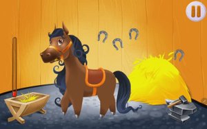 Лошадка звездочка  на ферме: знакомство с животными для детей