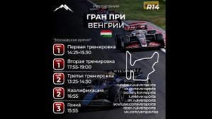 Расписание 14 этапа 2025 года. Венгрия! С 01 по 03 августа 2025