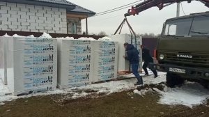 Доставка и разгрузка газобетонных блоков Бонолит компанией Блок Сток 21.03.23