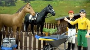 История про автомобиль, грузовик и конный транспорт! ИГРУШКИ БИБО