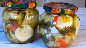 Самые вкусные кабачки. Хрустящие, ароматные, кисло-сладкие, пряные. Обязательная заготовка.