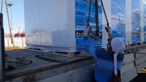 Доставка и разгрузка газобетонных блоков Bonolit компанией Блок Сток 06.04.23