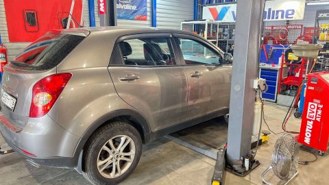 Полная аппаратная замена масла в АКПП Ssangyong Action 6F24