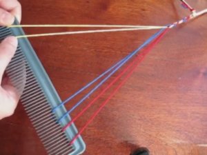 1 урок. Элина Глушкова, шнур на 3 петлях