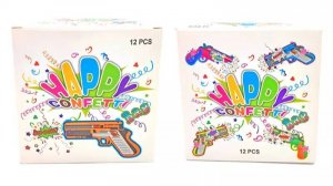 Надувной пистолет-хлопушка  с конфетти b6000