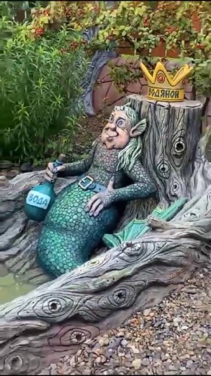 оформление дачи скульптуры из  арт бетона мастер Евгения.