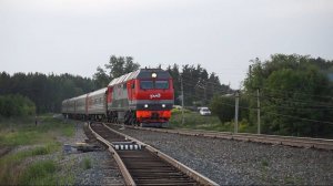 Тепловоз ТЭП70БС-259 с поездом "Восток"