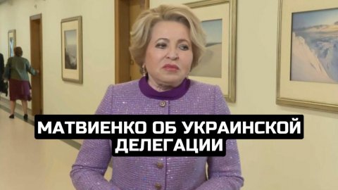 Матвиенко об украинской делегации