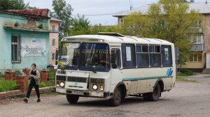 Автобус ПАЗ-32053 (Т 872 ЕК 55). Покатушки от Новогорского (Укладочный) до Новоалтайска.