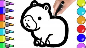 Как нарисовать КАПИБАРУ за 5 ПРОСТЫХ шагов!