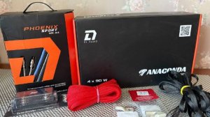 Усилитель DL AUDIO ANACONDA 4.90 и комплект проводов DL AUDIO PHOENIX SPORT WK44. Подключение.