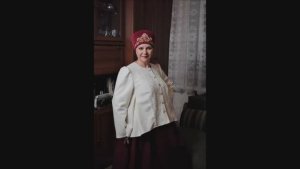 Стилизованный шугай из полусукна с кружевом