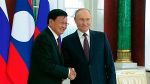 В Кремле прошли переговоры лидеров России и Лаоса