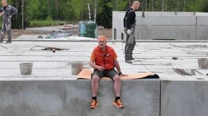 Собрали третий дом из ЖБИ панелей в Репино, продолжение приключений