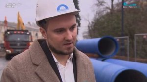 Новый водовод на Васильевском острове_ Биржевой проезд