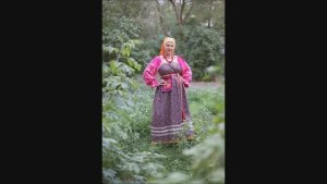 Прямой сарафан и рубаха из ситца