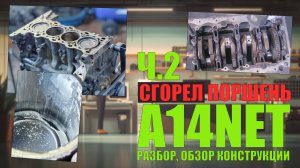 A14NET: обзор, разбор, дефектовка, конструктив ч.2: разобрали мотор, сгорел поршень