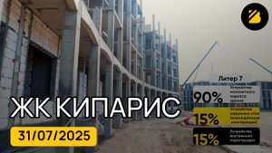 ЖК Кипарис ⟫ Сукко, Анапа ⟫ новостройка от застройщика в Анапе ⟫ видео отчет на 31 июля 2025 🔶BRAVO