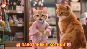 Заботливые котики спешат на помощь (212)
