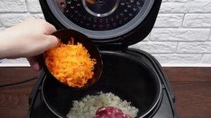 Тушёные овощи с фаршем в мультиварке