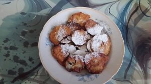 Жареные яблочные кольца.