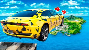 Как далеко чит тачка улетит с огромного трамплина в ГТА 5 моды? Обзор мода в GTA 5