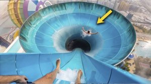 Сотрудники Аквапарка в Ужасе! Парень Перелетел Через ВЕСЬ Бассейн!
