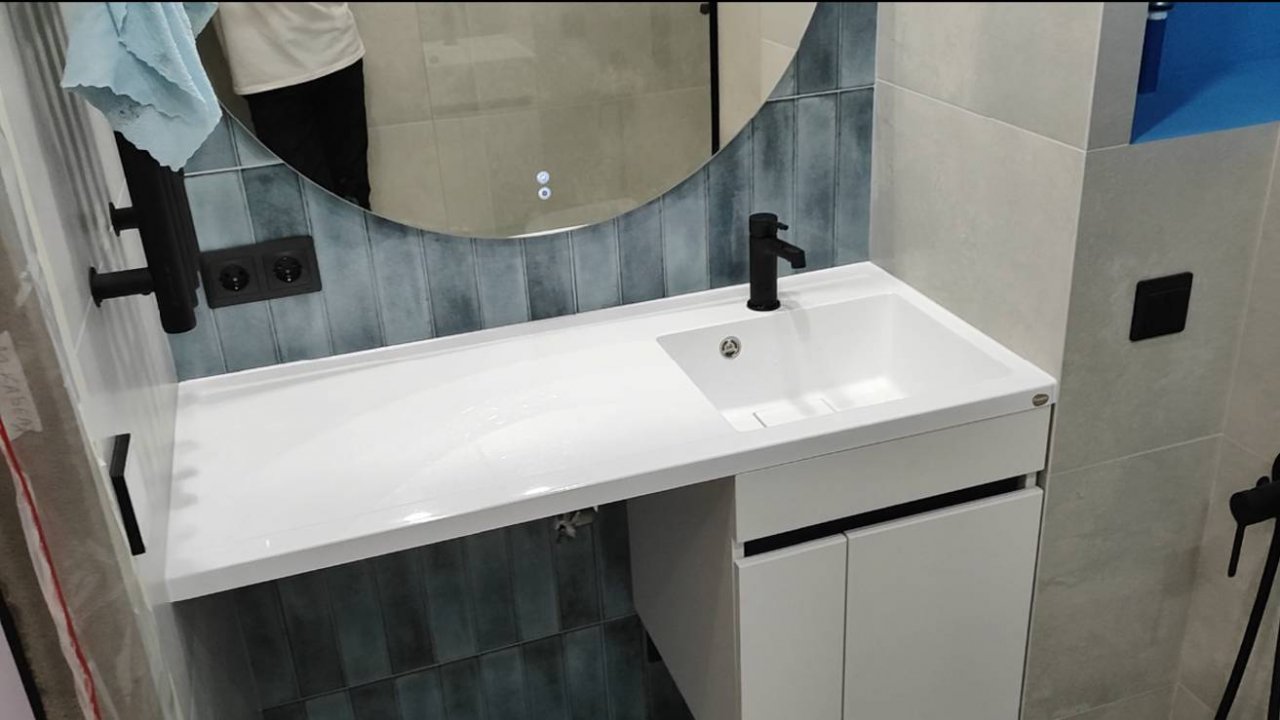 Ремонт совмещенного санузла. Квартал 100 / Ремонт ванных комнат Архангельск