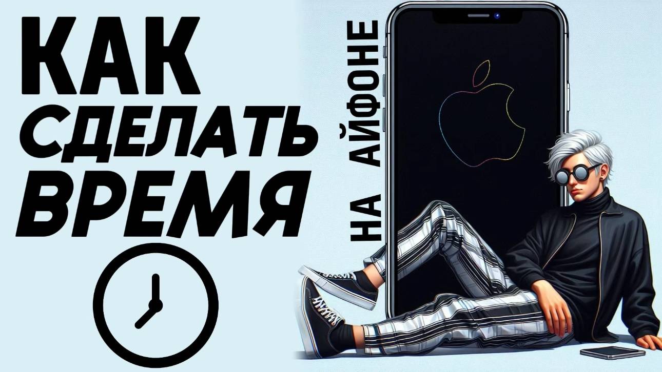 Как сделать время на айфоне? Как установить время на айфоне? #iphone #айфон #какнаайфон