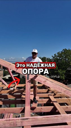 Правильно установленная опорная стойка.