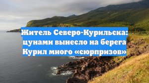 Житель Северо-Курильска: цунами вынесло на берега Курил много «сюрпризов»