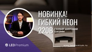 Новый гибкий неон 220В от LEDPremium. Яркое свечение и новые формы для наружного освещения.