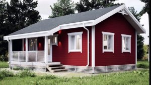 Популярный каркасный дом 6 на 9 по проекту КД-97 с OZON!!! Полный цикл строительства!