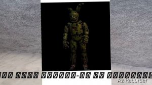 как выглядит spring bonnie сначала  и как выглядит спринг Бонни когда превратился в самого спрингтра