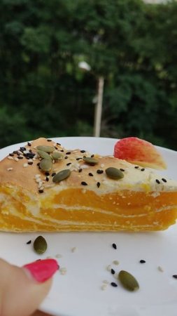 Творожная запеканка с тыквой 🎃 🍰 #завтрак #утро #еда