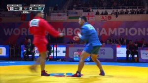 РЯБОВ (FIAS 1) и КОЙШИБАЕВ (KAZ). Чемпионат мира по самбо 2024 в Казахстане
