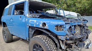 Спасаем кузов Toyota FJ Cruiser. Покраска Line-X. Обзор выполненной работы.