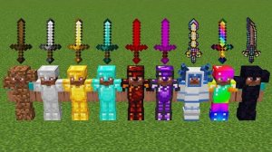 Какая броня в Minecraft сильнее? v2