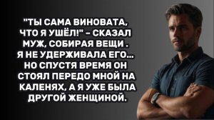 ИСТОРИИ ИЗ ЖИЗНИ: "ТЫ САМА ВИНОВАТА, ЧТО Я УШЁЛ!" – СКАЗАЛ МУЖ, СОБИРАЯ ВЕЩИ К ДРУГОЙ